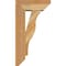 Ekena Millwork Funston Slat Rough Sawn Bracket w/ Offset Brace, Western Red Cedar, 6"W x 14"D x 26"H BKT0604X14X26FST06RWR - alternate 3